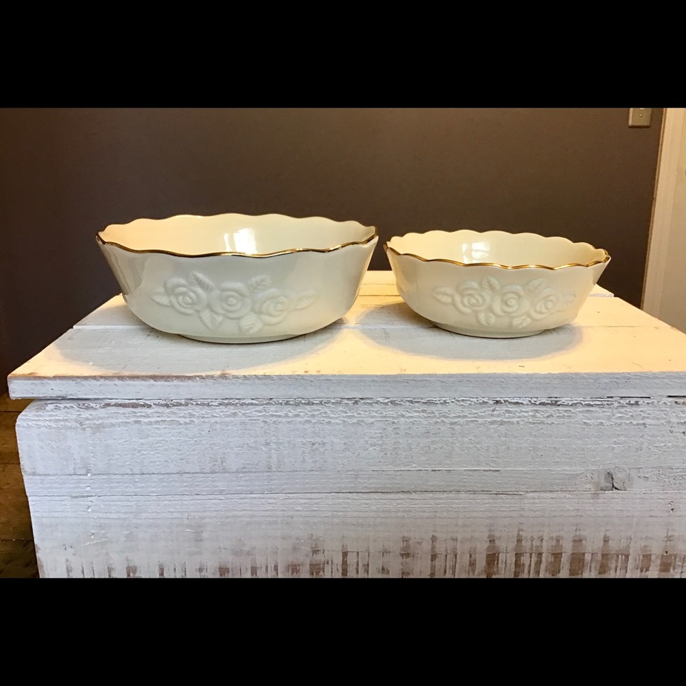 Lenox Rose Blossom Bowls